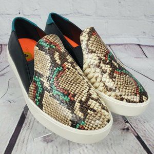 Cole Haan Grandpro Spectator Snake Print Loafers